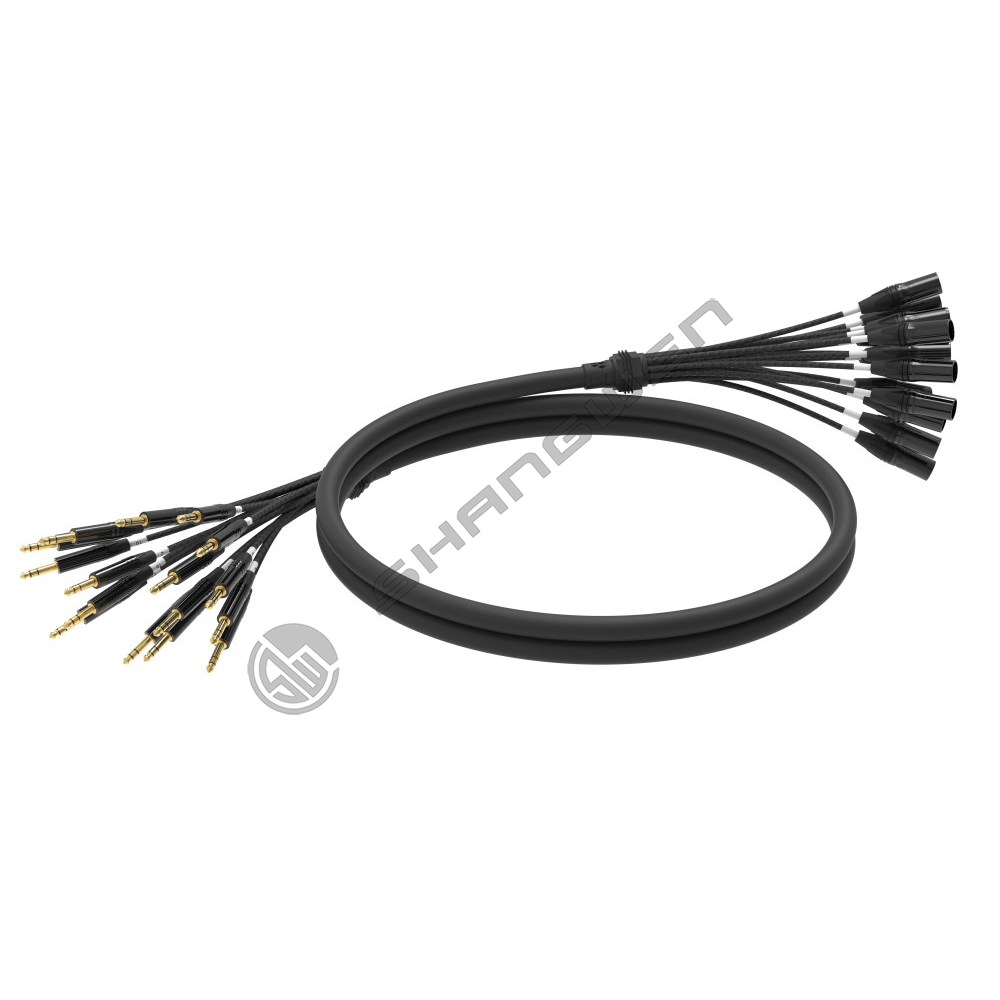 Multi channel Canon male head+audio cable 4, 6, 8, 12, 16 channels